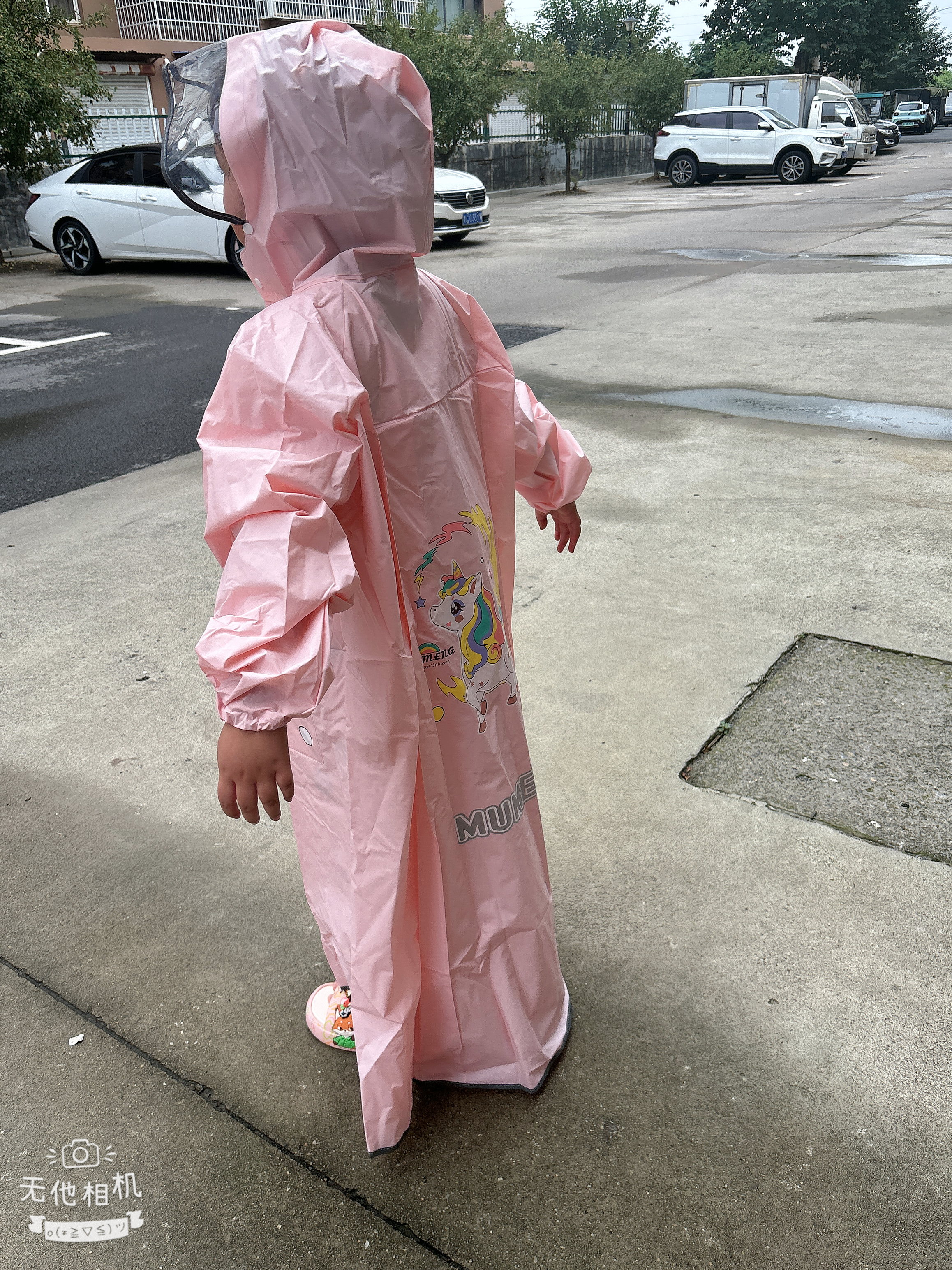 牧萌儿童雨衣带书包位男女童女孩小学生上学防雨开学必备2026新款 实拍图