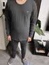 七匹狼保暖内衣男士秋冬秋衣秋裤套装男冬季加绒加厚德绒保暖衣保暖棉裤 高密加厚摇粒细绒套装-深灰 M (165) (推荐体重90-110斤) 实拍图