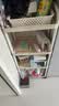 喻品小推车置物架厨房卧室落地多层零食婴儿用品收纳架宿舍ZW52四层米 实拍图