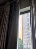 京东京造黑胶浅灰窗帘 99%全遮光窗帘布飘窗卧室遮阳帘挂钩式 宽2*高2.7米 实拍图