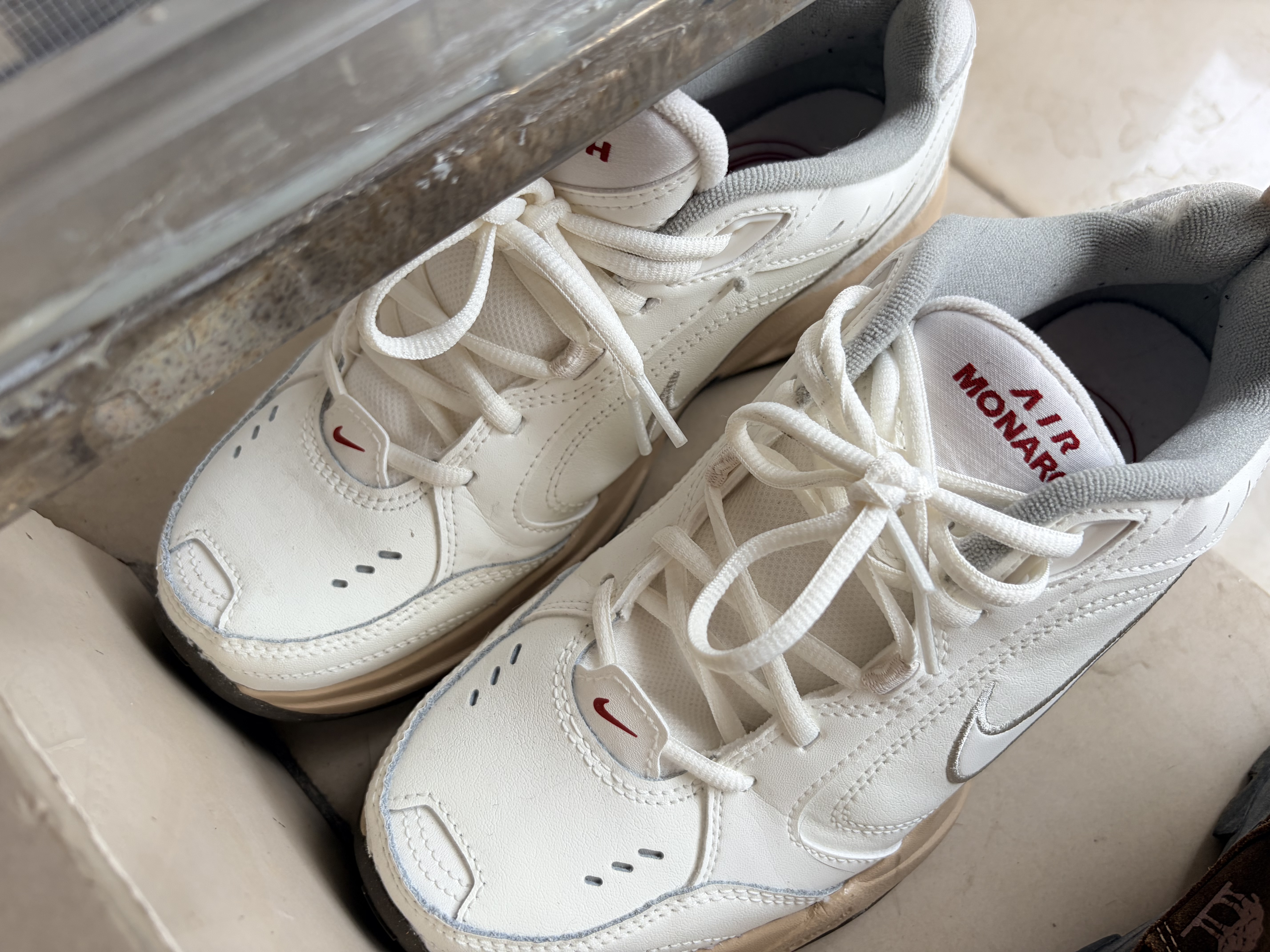 耐克NIKE男子训练鞋 老爹鞋AIR MONARCH IV 运动鞋IQ9792-112白色41 实拍图