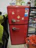 志高复古冰箱小型大容量家用租房电冰箱 化妆品网红冰箱冷藏冷冻一级能效小冰箱节能省电 【中国红】102L复古冰箱【7档调温 轻奢韵味】 实拍图
