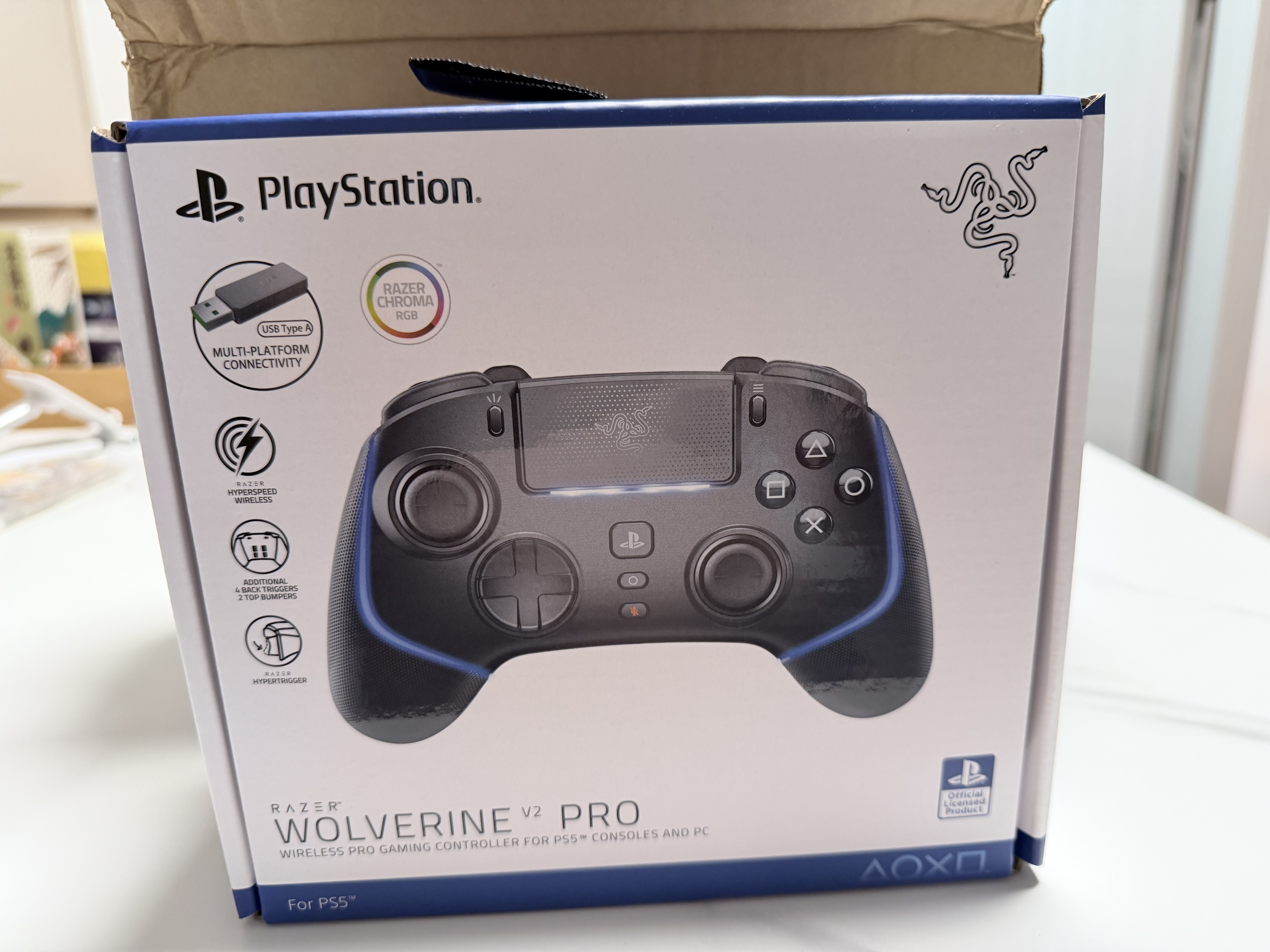 雷蛇（Razer）幻影战狼V2专业版游戏手柄 RGB无线多功能按键 PS5/PC通用 游戏电玩 DW12C 影之刃零 黑神话 黑 实拍图
