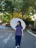 爱上雨24骨雨伞长柄男女士家用大号自动加固结实抗风暴雨专用定制直杆伞 全纤维中棒-加大-24骨梧桐米 实拍图