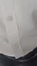 BLUE LITTLE WHITE短袖衬衫男白色夏季工装商务休闲男士免烫修身正装大码职业衬衣 D5520-08白平纹 【快速到货】 40 /XL（130斤-140斤） 实拍图
