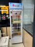 志高展示柜冷藏大容量饮料柜冰柜商用保鲜柜超市玻璃门冰箱立式啤酒柜 大单门下机【风冷减霜】蓝白 一级节能省电80% 实拍图