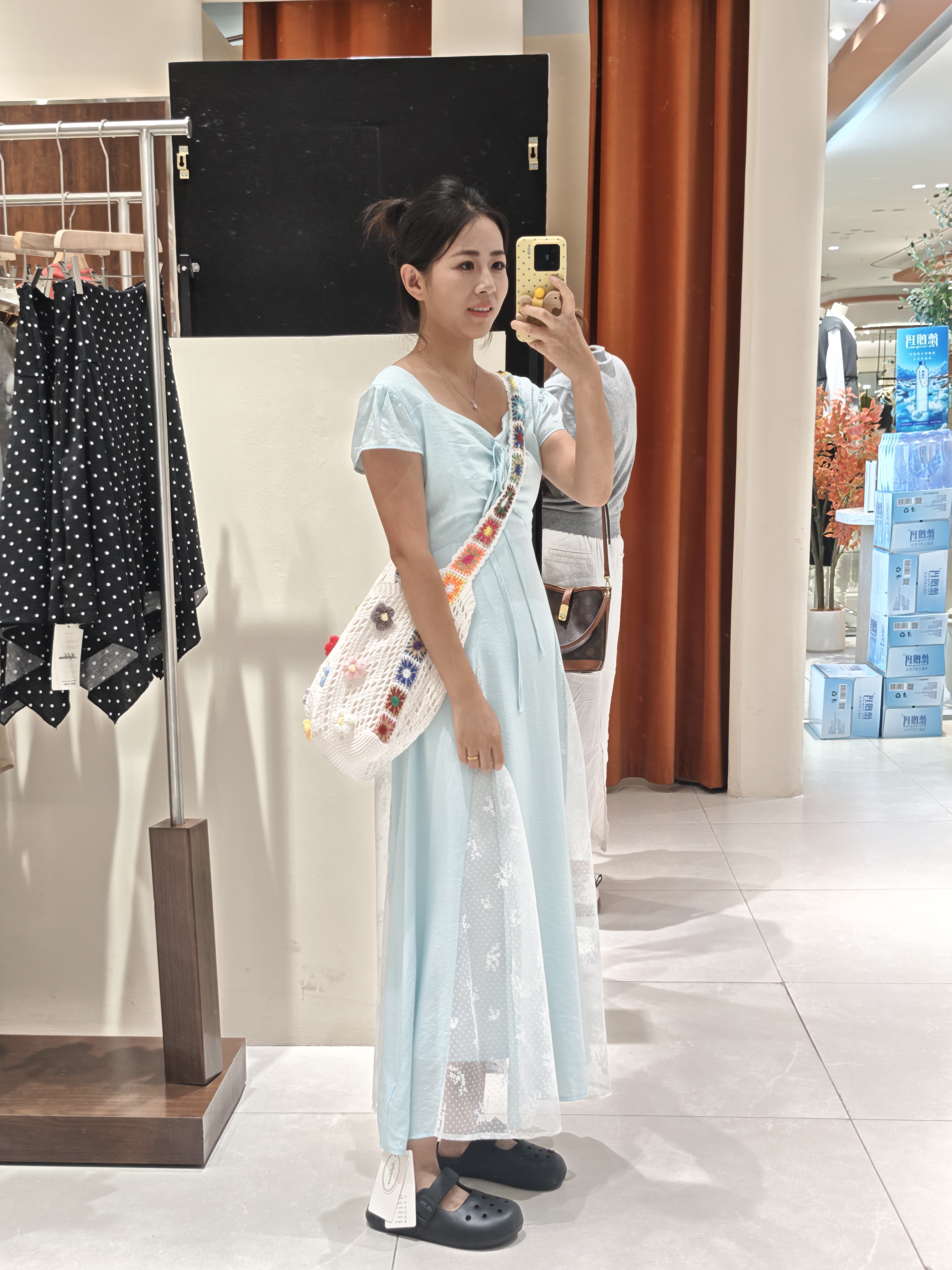 朴西夏季溯溪博肯玛丽珍甜美女士洞洞鞋外穿沙滩海边 珍珠黑 37-38 实拍图