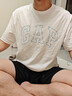 盖璞Gap男女装2026春季新款纯棉logo字母宽松短袖T恤百搭上衣 白色 868224 2XL (185/104A)亚洲尺码 实拍图