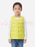 千仞岗羽绒服秋冬季新款儿童羽绒服马甲时尚休闲保暖女士长款羽绒服外套 活力黄 90%白鸭绒 均码 130 【充绒量33克】 实拍图
