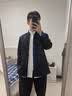 JEEP SPIRIT唐装男中国风外套男装居士服中式禅意茶服汉服男古风男装上衣 黑加蓝【臻奢工艺】 M 晒单实拍图