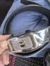 【已售100w】男士皮带贴皮无牙自动扣腰带男青年简约商务休闲裤带 黑色无牙航B 实拍图