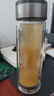 【京东物流配送】高硼硅双层玻璃杯大容量泡茶杯水杯子茶水分离杯 【双层加厚】茶杯350ml1只 实拍图