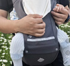 babycare腰凳婴儿背带3D透气面料单手操作解放双手0-36月卡斯尔灰 实拍图