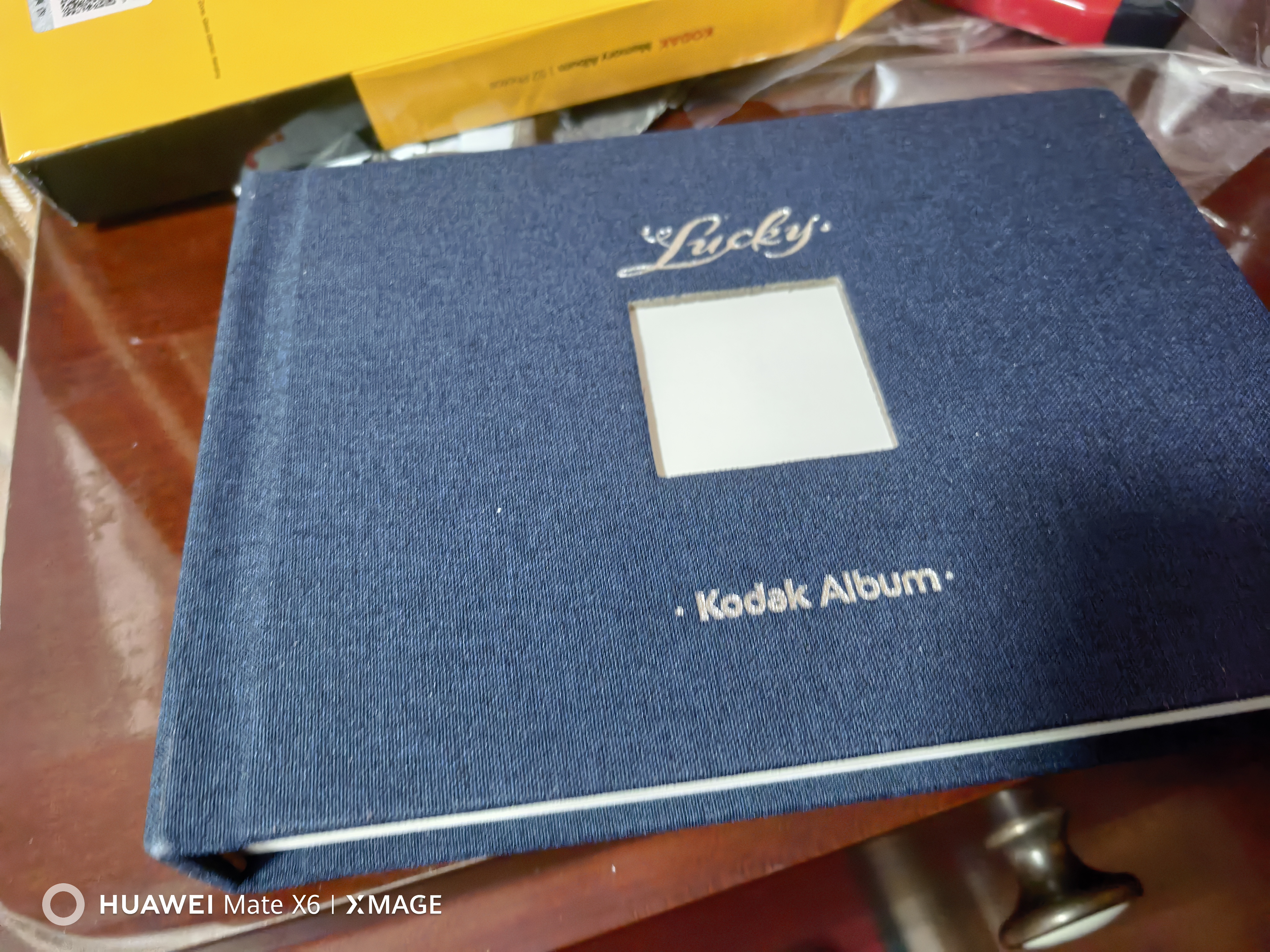 KODAK柯达卡片收纳册mini相册本专用两宫格影集3寸迷你卡册照片纪念册 藏青布面Lucky款9891-808 实拍图