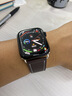 MSSM适用苹果手表表带apple watch爱马仕款iwatch S11小牛皮真皮表带ultra3/2/S10/9/Se3商务表带 深棕 实拍图