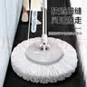 百家好世旋转拖把杆盘125cm杆长不锈钢加长尘推杆圆拖把头配件 含1拖布 实拍图
