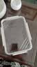 【双重密封】保鲜盒食品级PET透明密封盒冷冻食物水果大容量盒子 透明白 【中号】19.5*14.4*7.4 实拍图