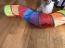光多拉彩虹猫隧道加长125cm带逗猫球自嗨解闷钻洞迷宫小猫咪玩具可折叠 实拍图