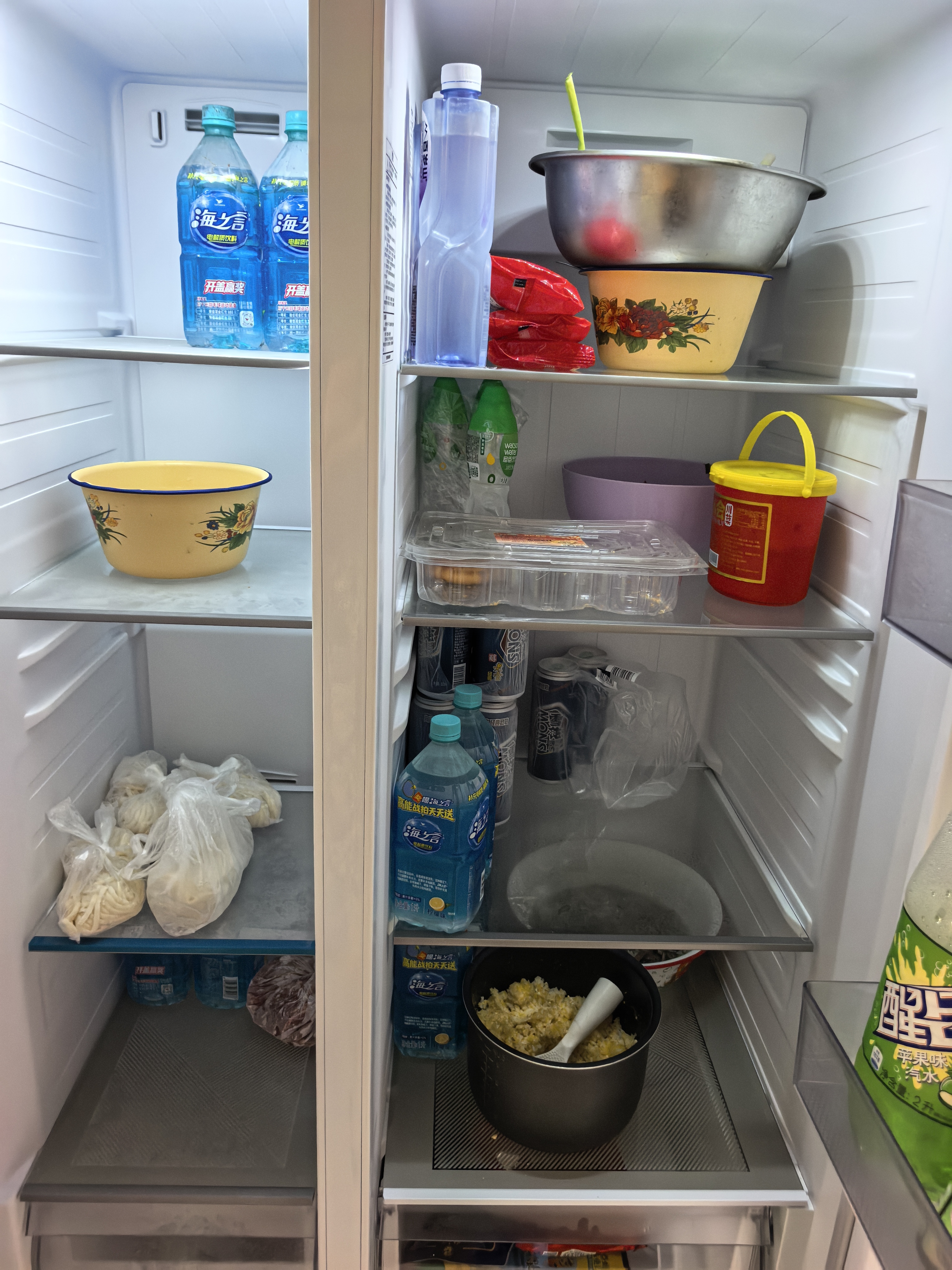 海尔（Haier）冰箱620升双开门对开门冰箱风冷无霜一级能效双变频家用大容量白色电冰箱以旧换新 冰雪白+一级双变频+黑金净化抗菌+90°开门悬停 实拍图