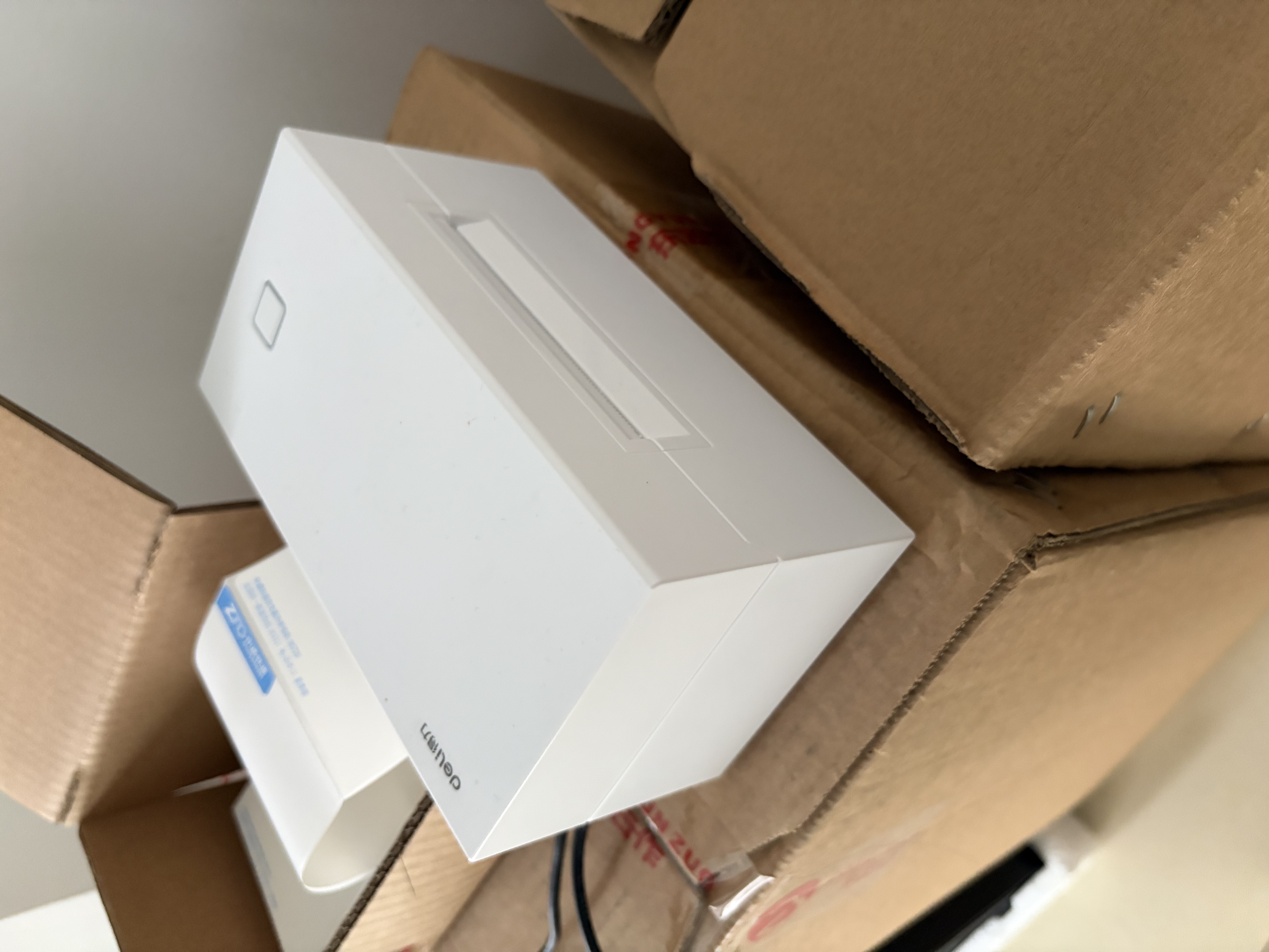 得力（deli）GE382高速快递打印机 电商一联面单热敏打印80mm仓储物流商用办公打单不干胶条码标签打印机 USB版 实拍图