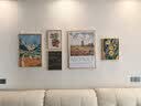 好久不见奶油风现代客厅装饰画田园风景沙发背景墙挂画餐厅组合壁画 实拍图