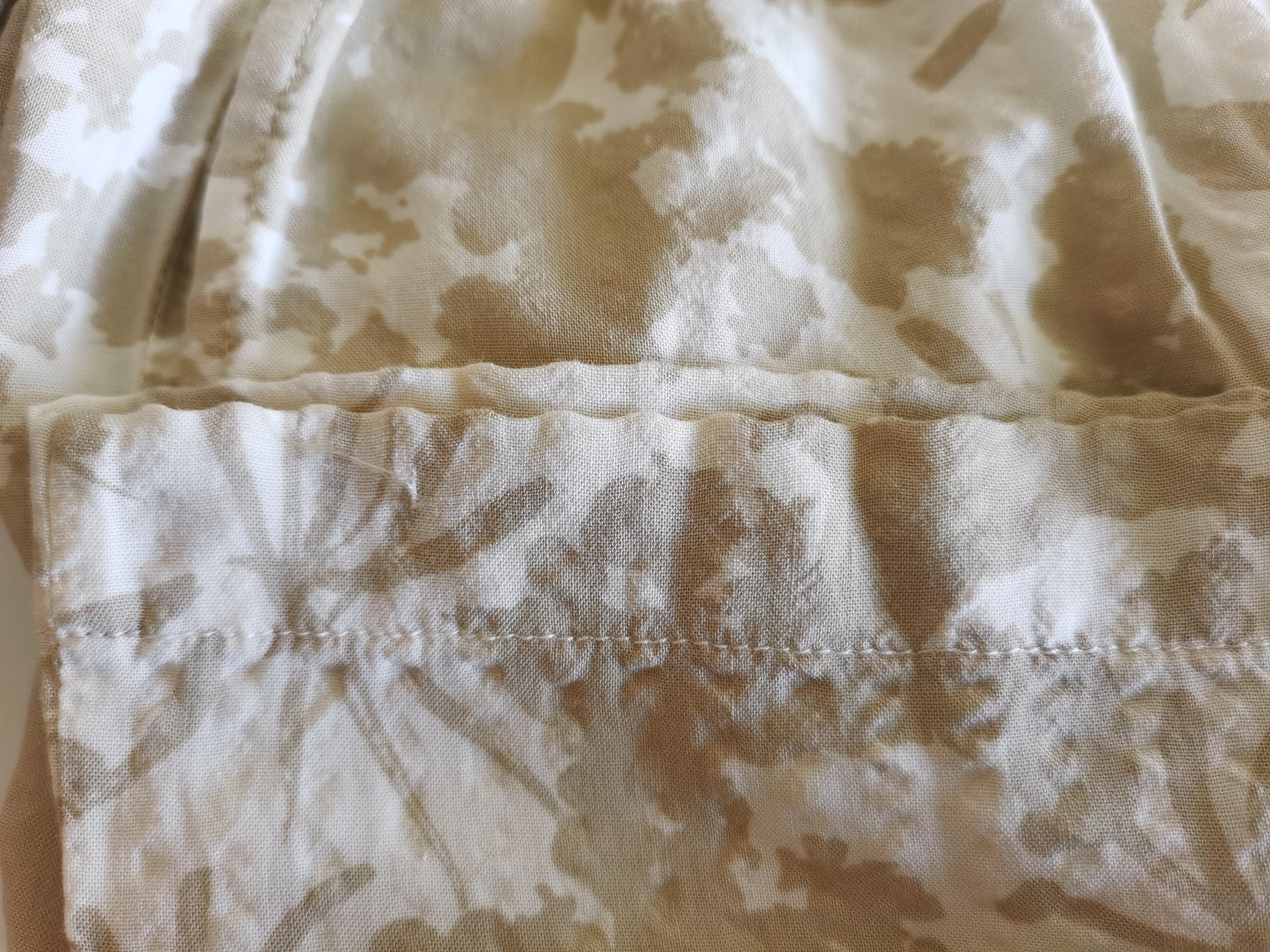 优衣库舒适长裤女装/泡泡纱休闲裤483908 31 米色 2XL 实拍图