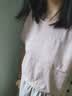 优衣库SUPIMA COTTON短袖T恤女装合作款/圆领纯棉打底内搭483461 11 粉红色 S 实拍图