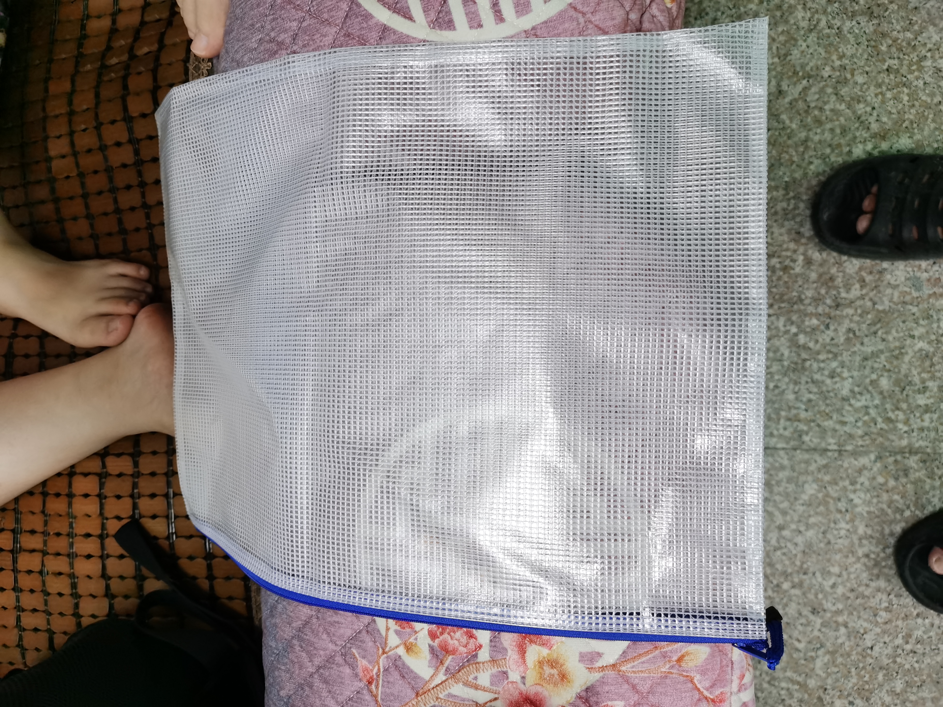金得利2个A3/8K合同透明拉链文件袋开学必备高中生学习用品档案袋资料袋试卷收纳袋美术袋手提袋FB8805 实拍图