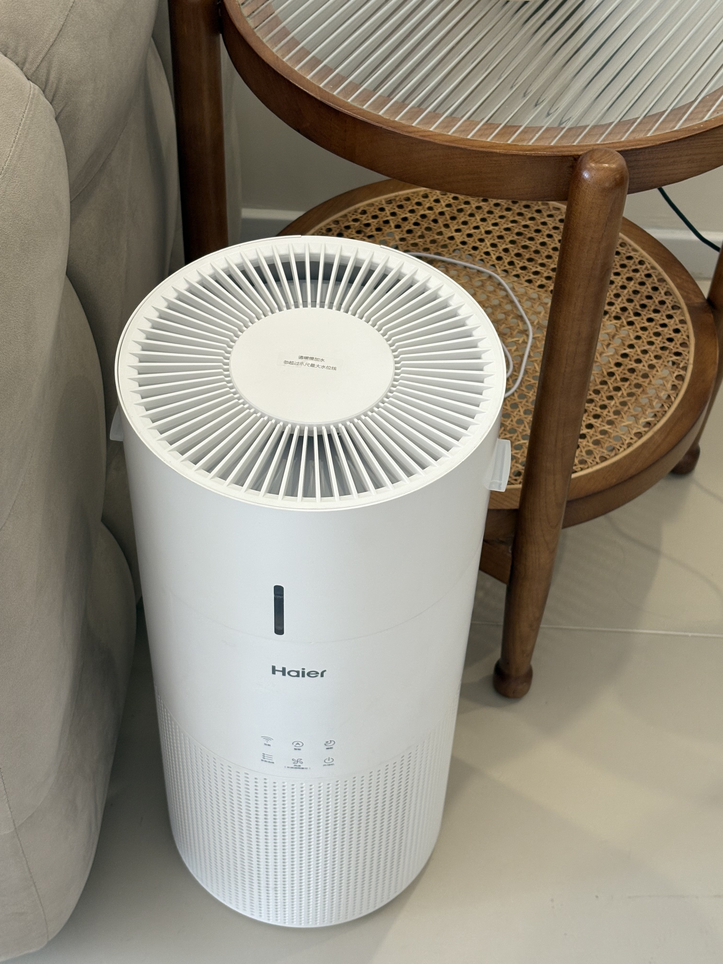 海尔【新品上市】空气净化器家庭用卧室内除甲醛消毒除菌除烟味除宠物异味净化无雾加湿一体机KJ320 净化加湿一体升级版 实拍图