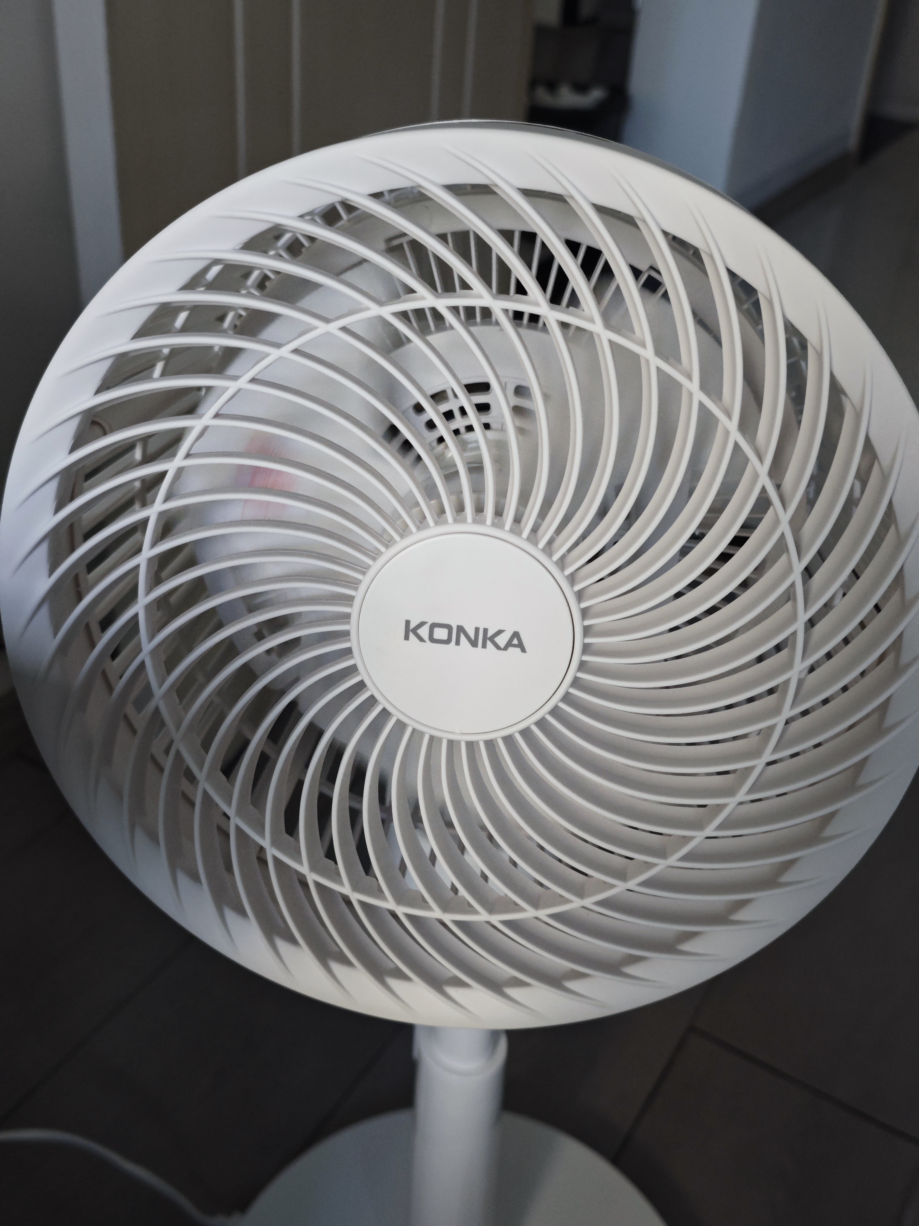 康佳（KONKA）空气循环扇家用电风扇八字摇头小风扇遥控风扇立式电扇大风量换气扇交流定频落地扇KXHS-1901E-P 实拍图