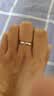 范琦（Fanci）恋爱频率爱心贴贴情侣戒指对戒银一对七夕情人节礼物送男友女朋友 实拍图