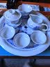 苏氏陶瓷丨国潮青花功夫茶具储水托盘三才盖碗茶壶薄胎茶杯大套组 实拍图