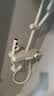 九牧优选淋浴花洒套装钢琴按键恒温增压喷头家用浴室卫生间手持淋雨器 【YF1-6001】奶白色-四档数显恒温款 花洒套装 实拍图