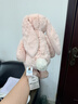 Jellycat害羞乳白色邦尼兔动物毛绒玩偶安抚玩偶娃娃送礼七夕情人节礼物 花布胭脂粉色邦尼兔（彻蕊） Medium 实拍图
