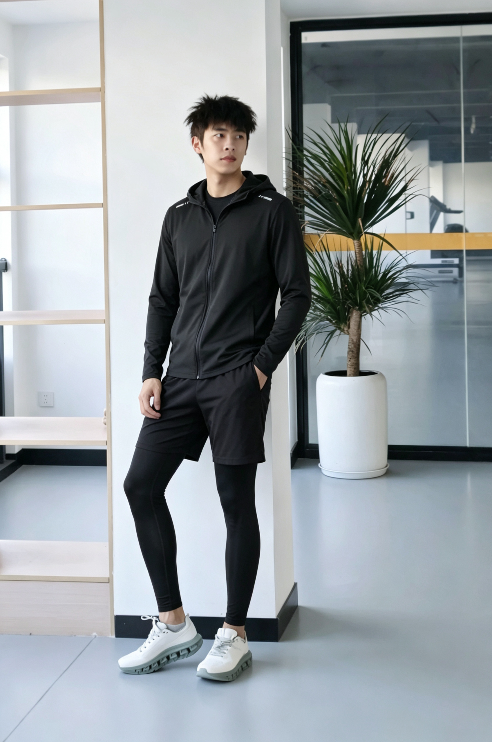 VICTORIATOURIST跑步运动套装男速干健身服训练服篮球羽毛球健身服晨跑紧身衣服 实拍图