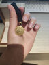 赛菲尔复购补贴 古法黄金吊坠女男足金999.9八宝罗盘挂坠小版  约4.5克 实拍图