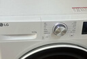 LG纤慧 10.5KG全自动滚筒洗衣机 超薄 家用大容量  AI直驱变频 95°高温煮洗 FLX10N4W 实拍图