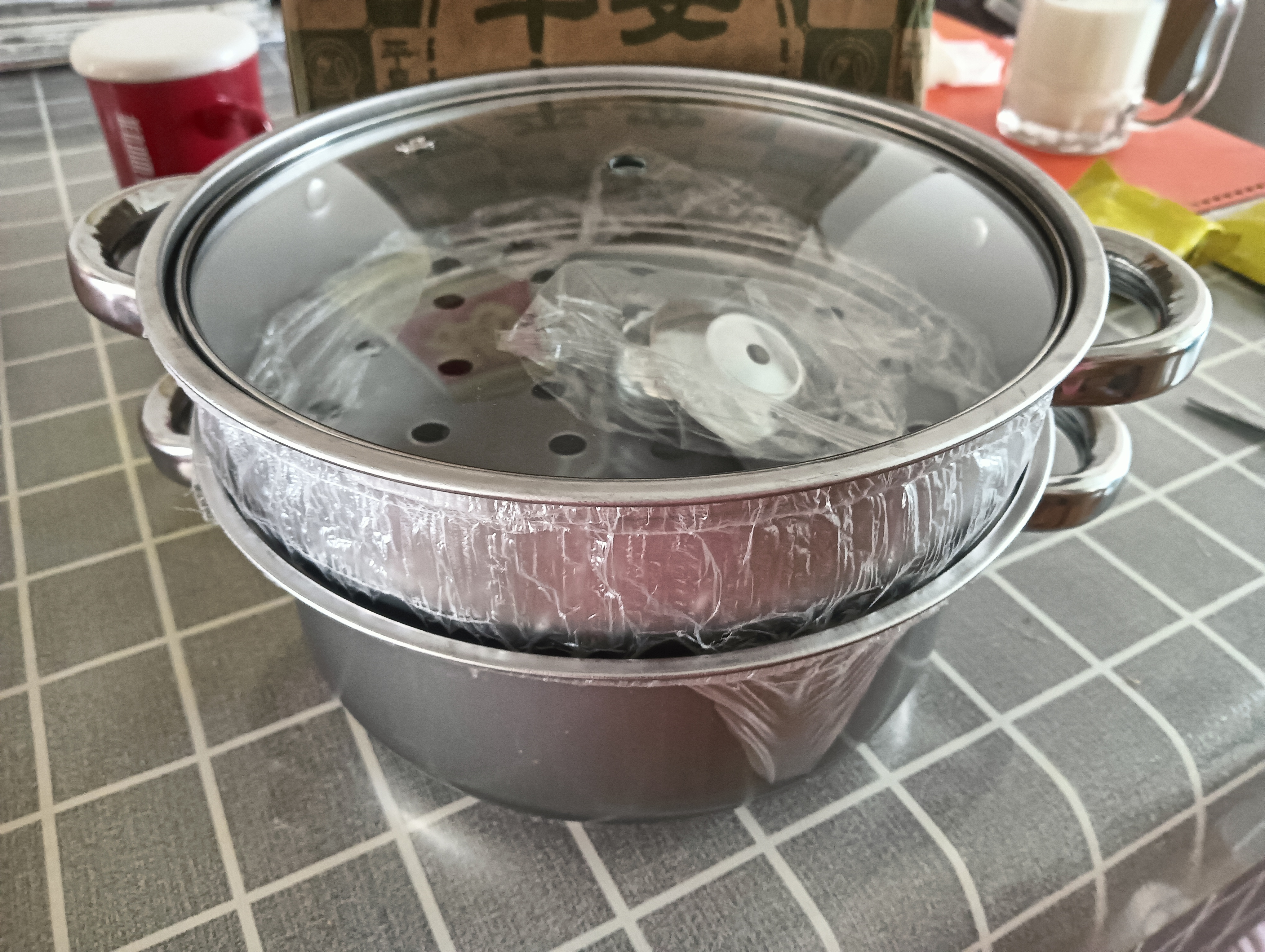 双层蒸锅不锈钢上蒸下煮蒸包子煮面条锅电磁炉燃气灶通用汤锅蒸笼 不锈钢本色 2层 20cm 实拍图