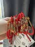 周六福七夕情人节礼物黄金手链女5D硬金足金十二生肖本命红手绳 定价 龙-0.34g 实拍图