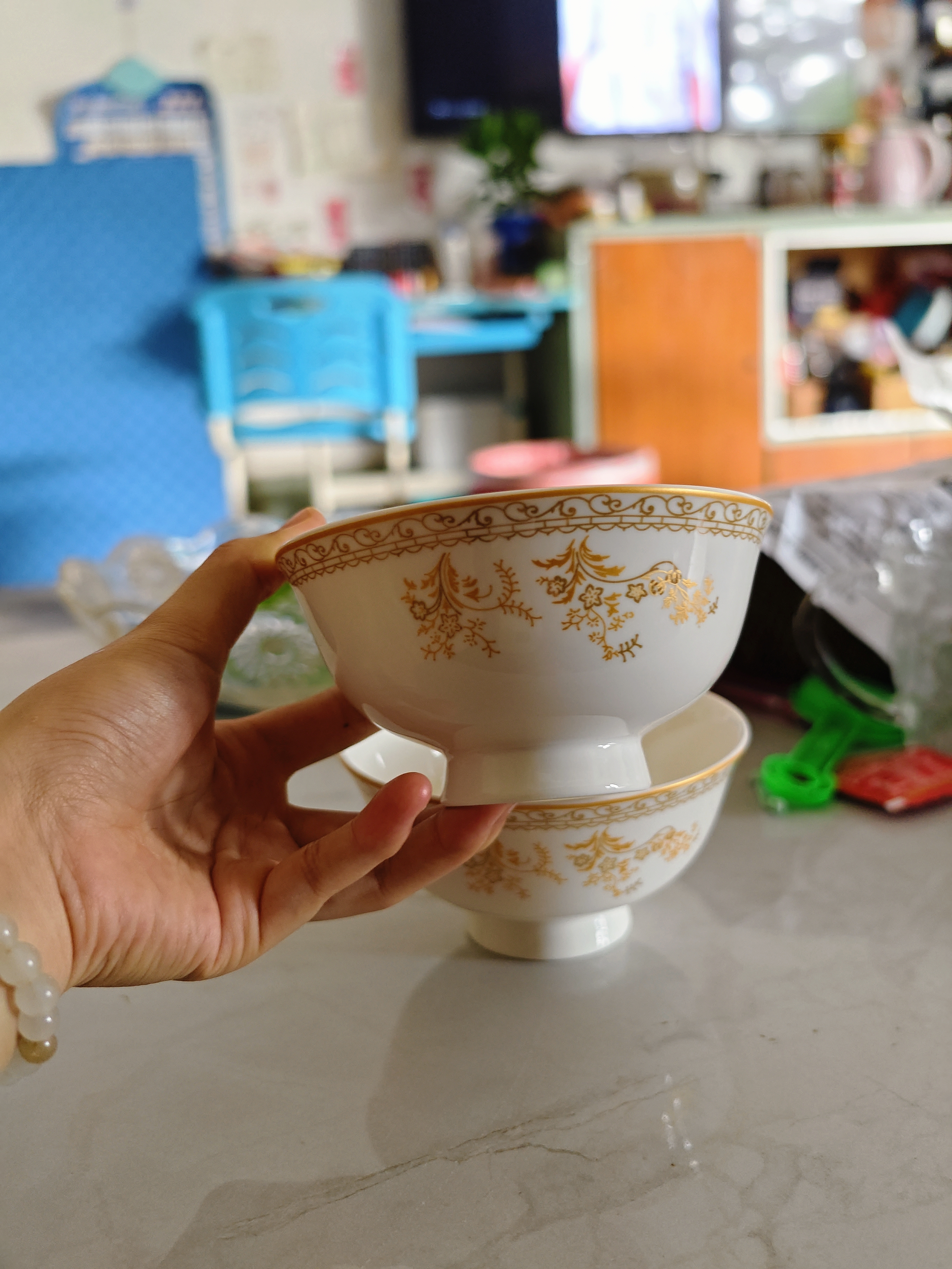 传世瓷碗碟套装家用景德镇欧式骨瓷碗筷陶瓷器吃饭套碗盘子中式 天鹅湖60件 60头豪华套装 实拍图
