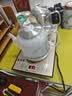 益茶福煮茶器全自动上水电热水壶底部上水嵌入式茶台功夫茶饮水烧水一体机抽水玻璃蒸茶壶保温泡茶壶 1L 长嘴壶煮茶套装金色 实拍图
