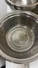 双枪304食品级不锈钢盆筛两件套厨房铁盆洗菜盆和面盆沥水篮 实拍图