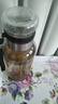 【送杯套】大容量加厚玻璃杯子便携杯茶水分离带杯套泡茶水杯 透明 1000ml吨吨桶 1只装 实拍图
