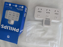 飞利浦（PHILIPS）品字形转换插头/插座转换器/一转三分控/多功能插座扩展/无线插板/插排扩展器小夜灯 实拍图