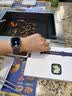Apple/苹果 Watch S11 智能手表GPS+蜂窝款42毫米银色铝金属表壳雾紫色运动型表带M/L MF9J4CH/B 实拍图