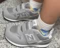 NEW BALANCE小童鞋 男女童秋季格雷系灰避震舒适学步鞋996 实拍图