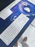罗技（Logitech）MK120 键鼠套装 有线键鼠套装 办公键鼠套装 电脑键盘 USB即插即用 全尺寸 白色 实拍图