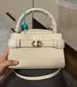 CHARLES&KEITH鳄鱼纹凯莉包手提斜挎婚包包女包生日礼物送女友CK2-50270880-1 Chocolate Croco巧克力鳄鱼纹色（新色） S 实拍图