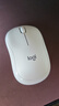 罗技（Logitech）M221 轻音鼠标 无线鼠标 办公鼠标 对称鼠标 带无线微型接收器 米白色 实拍图