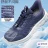 足力健老人鞋中老年春夏季轻便爸爸鞋散步休闲健步鞋2431369J蓝-男 39 实拍图